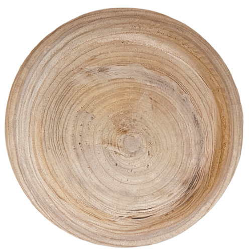 Teller aus Paulownia Holz Natur 25 cm