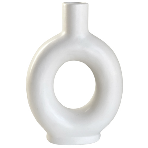 Vase Loop weiß 25 cm