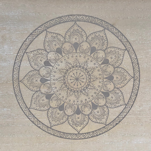 Holztablett Vintage "Mandala" - groß